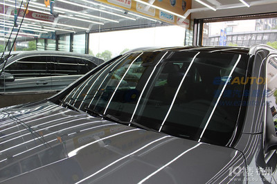 汽车贴膜什么品牌好?杭州奔驰GLC300玻璃贴膜,龙膜隔热膜防爆膜